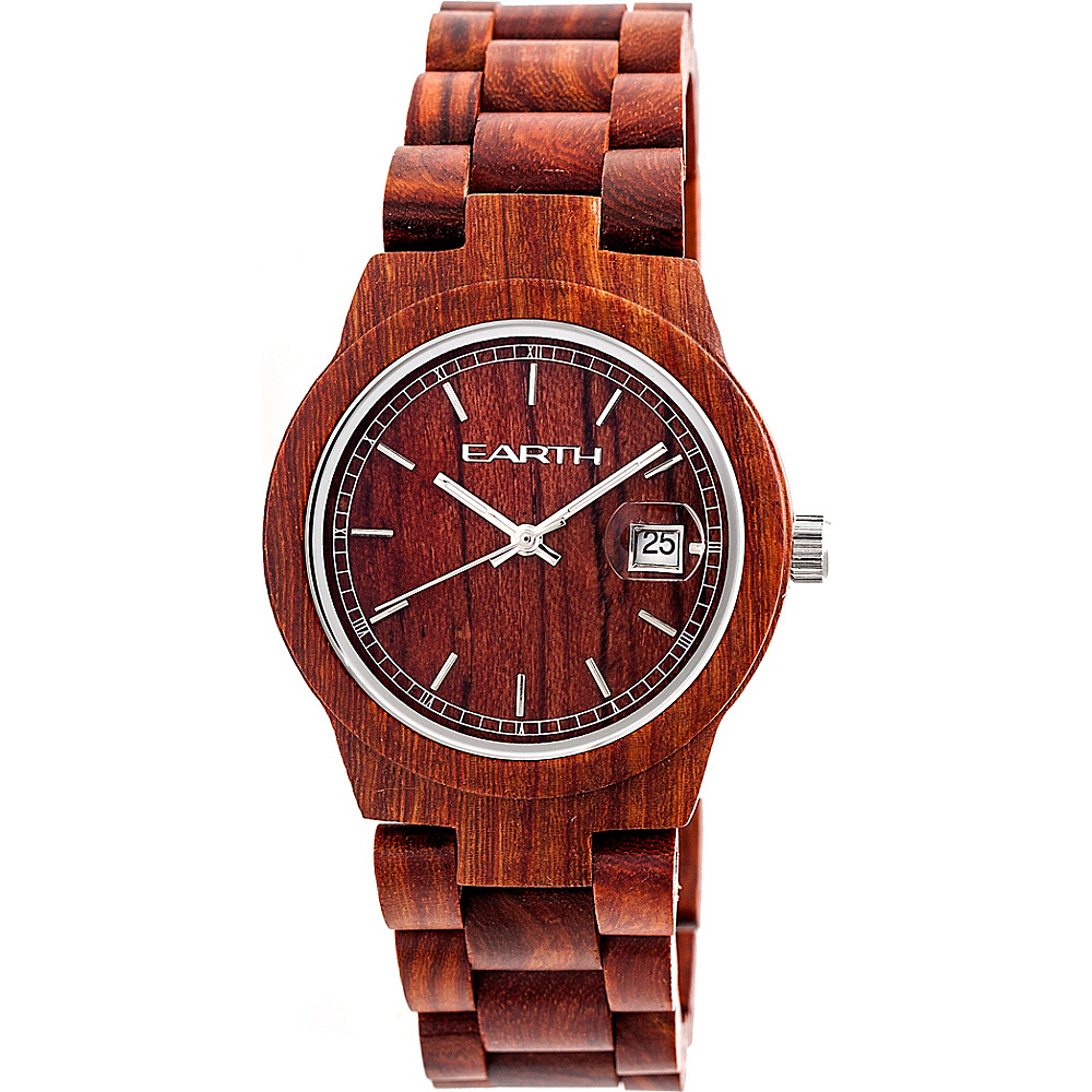 Earth Wood Biscayne Unisex Watch Red Earth Wood Watches