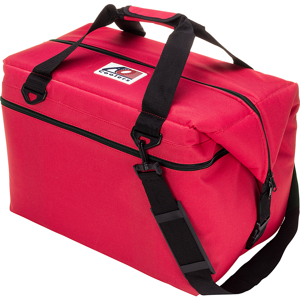 AO Coolers 48 Pack Canvas Soft Cooler Red AO Coolers Outdoor Coolers