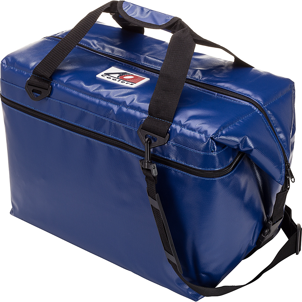AO Coolers 48 Pack Vinyl Soft Cooler Royal Blue AO Coolers Outdoor Coolers