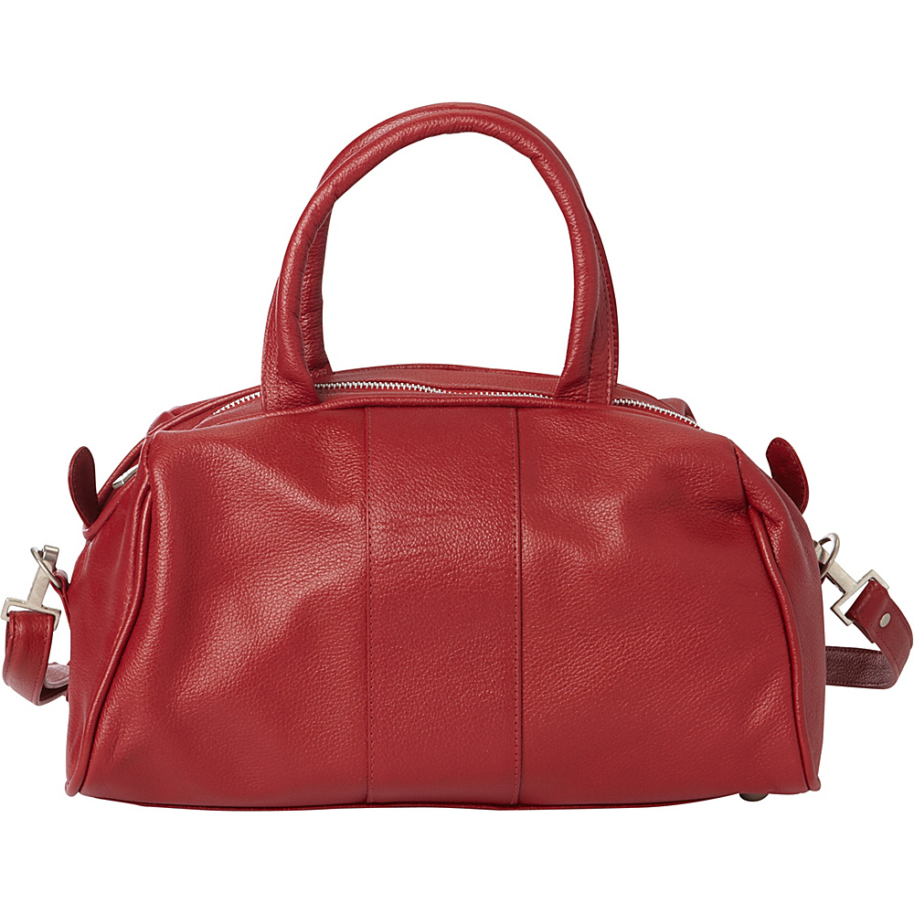 Piel Mini Leather Satchel Red Piel Leather Handbags