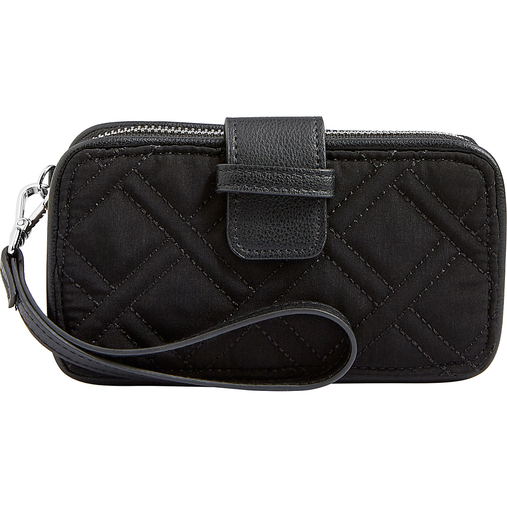 Vera Bradley RFID Smartphone Wristlet Solid Classic Black Vera Bradley Fabric Handbags