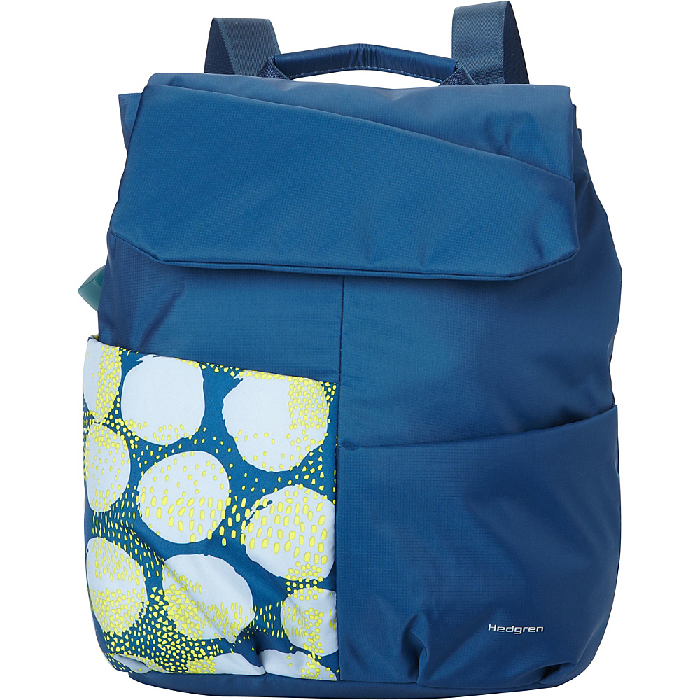 Hedgren Pelvic Backpack 03 Version Spots Blue Hedgren Fabric Handbags