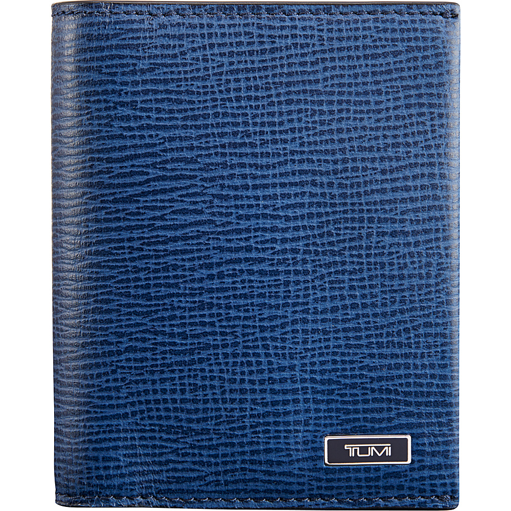 Tumi Monaco Gusseted Card Case with ID Cobalt Tumi Men s Wallets