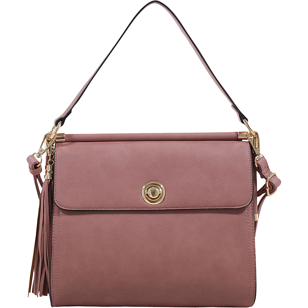 MKF Collection Peony Oversized Double Compartment Crossbody Rose Dust MKF Collection Manmade Handbags