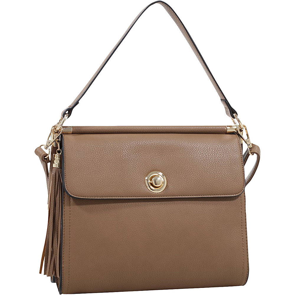 MKF Collection Peony Oversized Double Compartment Crossbody Stone MKF Collection Manmade Handbags