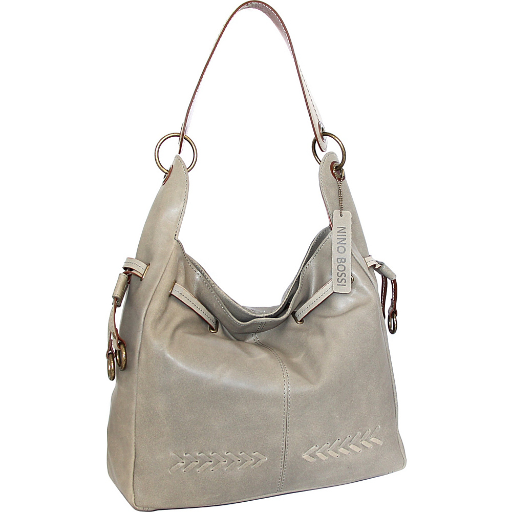 Nino Bossi Sylvie Shoulder Bag Stone - Nino Bossi Leather Handbags