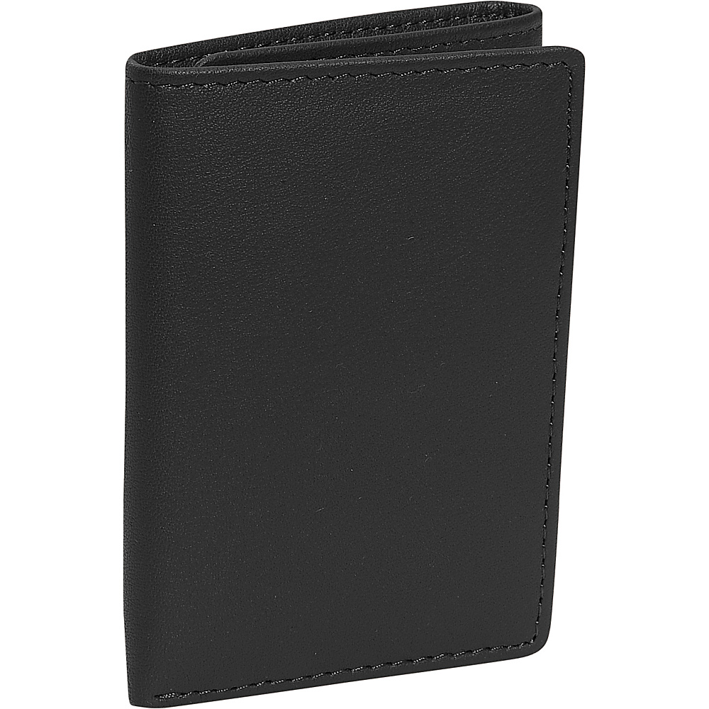 Royce Leather Men s Tri Fold Wallet Black