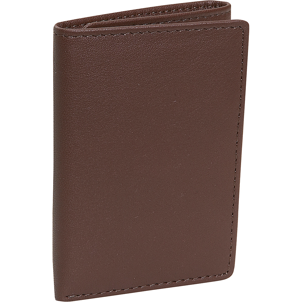 Royce Leather Men s Tri Fold Wallet Coco