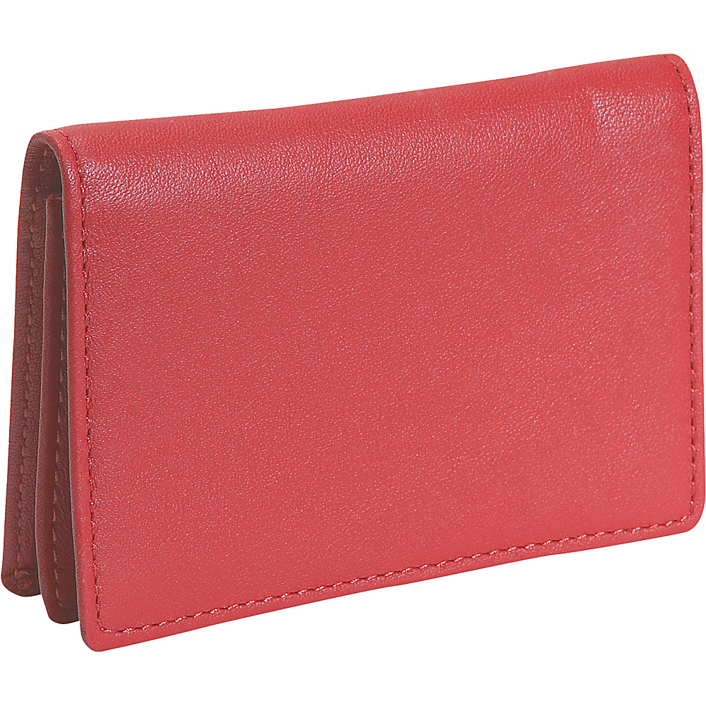 Royce Leather Business Card Holder Red