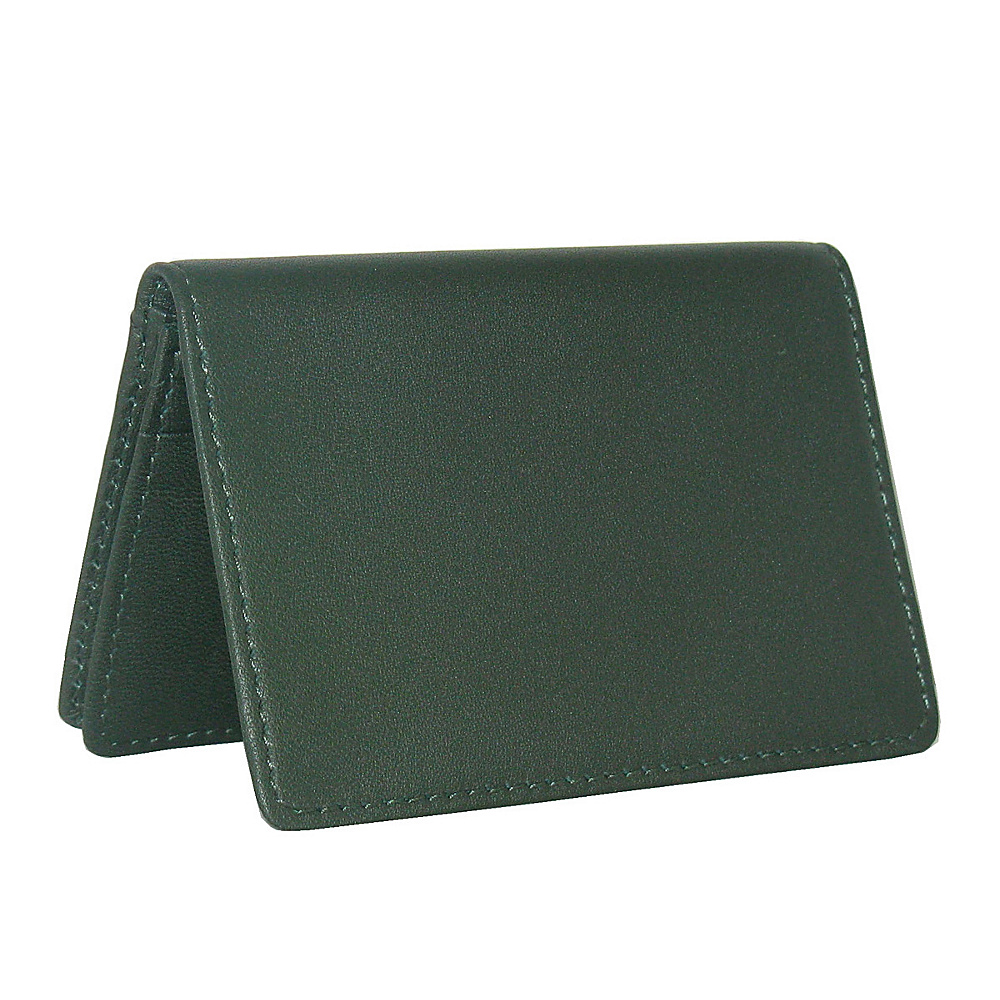 Royce Leather Business Card Holder Green