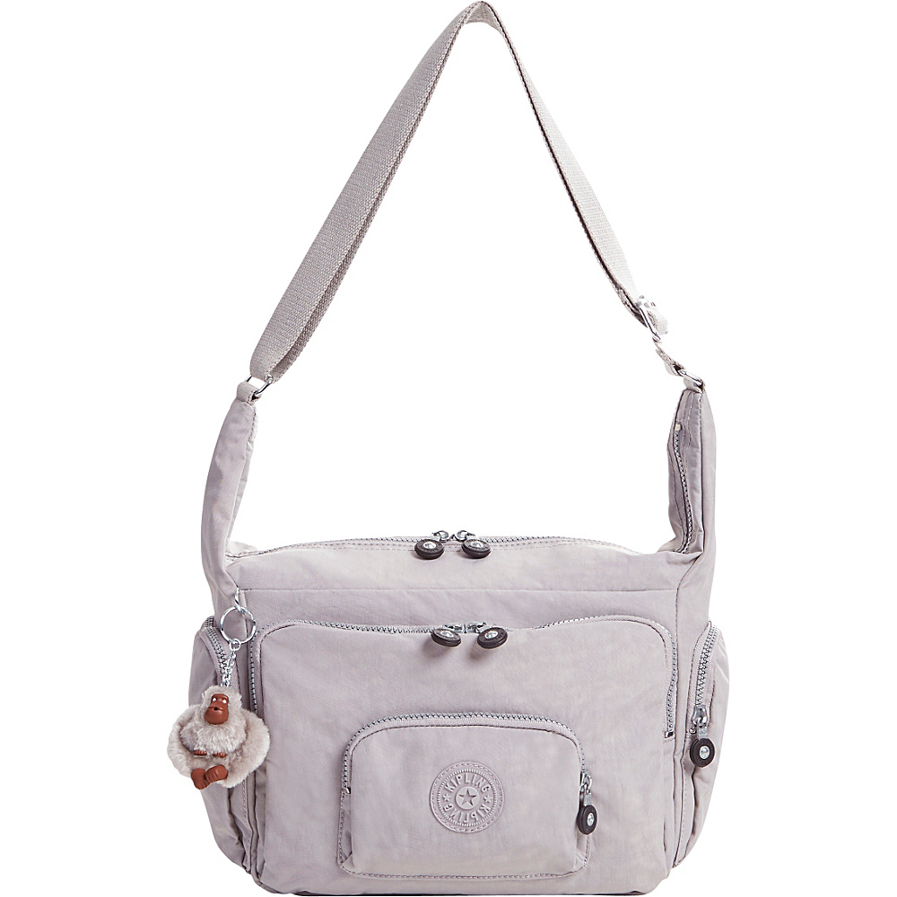 Kipling Erica Crossbody Bag Slate Grey Kipling Fabric Handbags