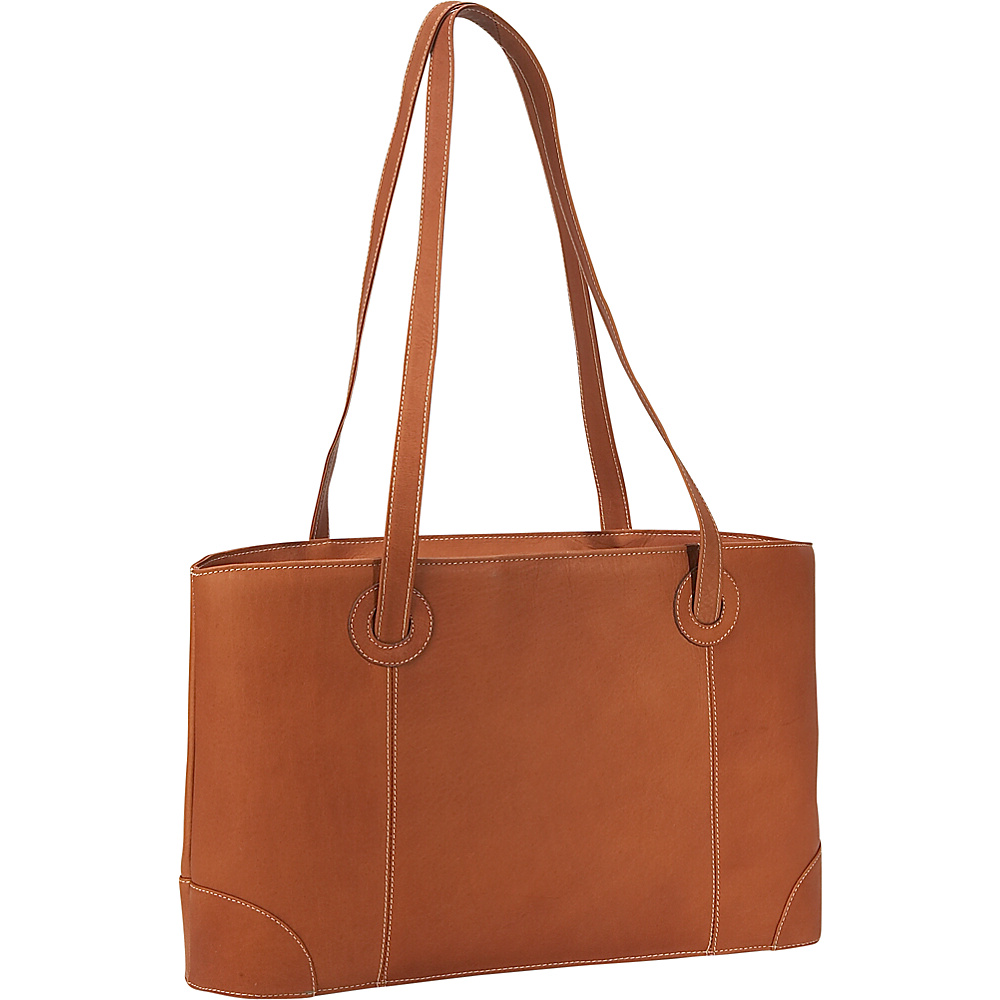 Piel Small Leather Working Tote Saddle