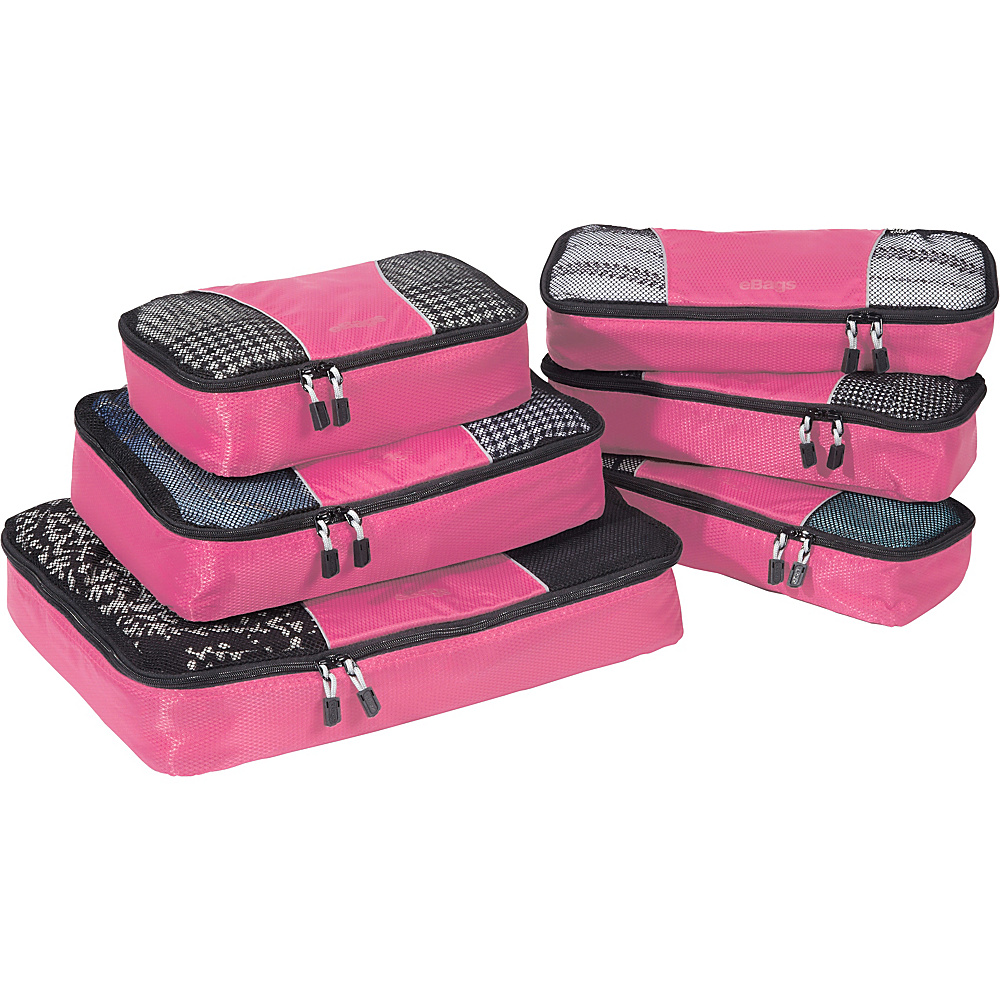eBags Value Set Packing Cubes Slim Packing Cubes Peony eBags Travel Organizers