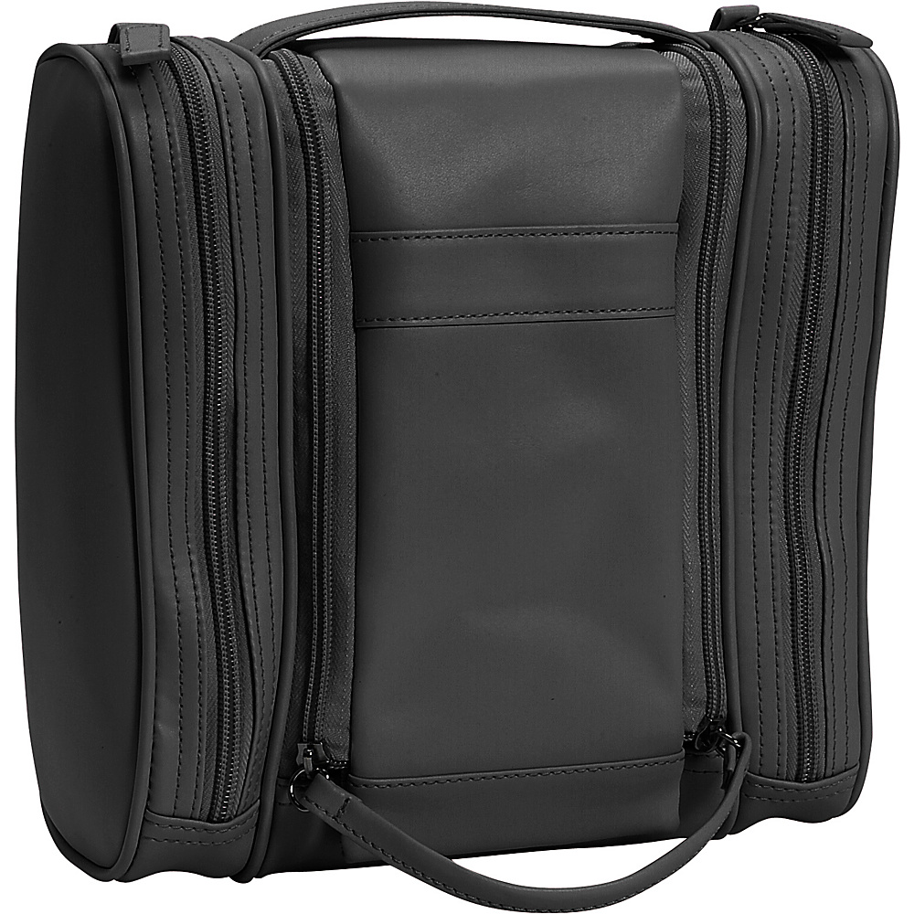 Royce Leather Deluxe Toiletry Bag Black