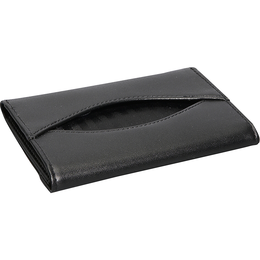 Royce Leather Mini Tissue Holder Black