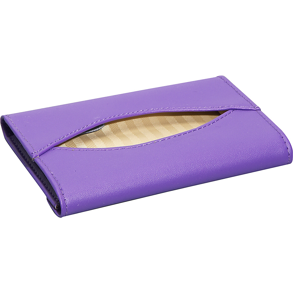 Royce Leather Mini Tissue Holder Purple