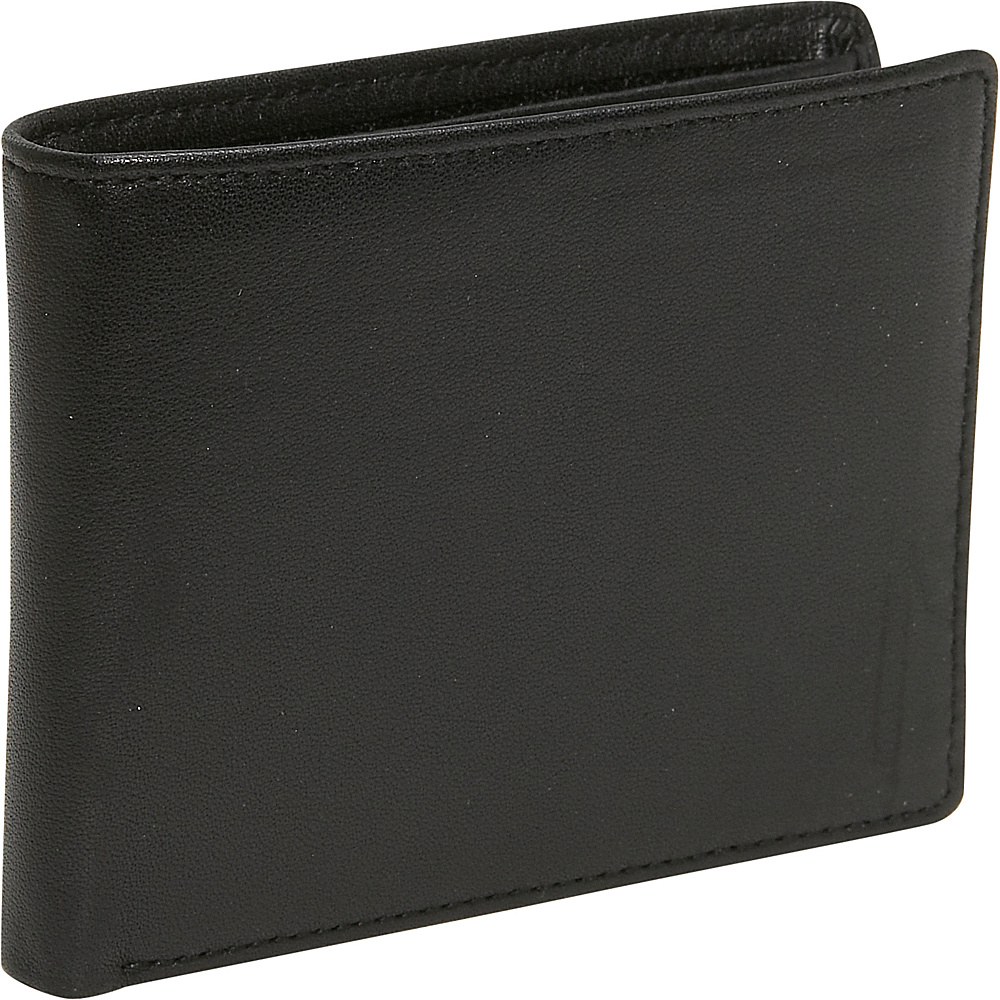 Budd Leather Cowhide Leather Slim Wallet Black