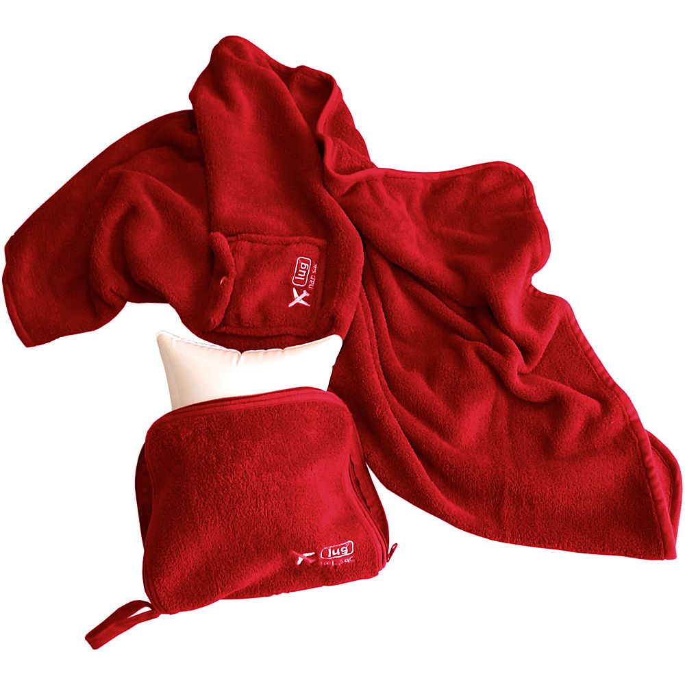 Lug Life Nap Sac Blanket Pillow Crimson