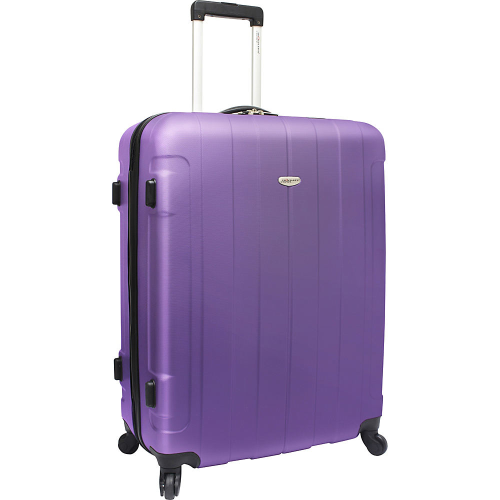 Traveler s Choice Rome 29 in. Hardshell Spinner Suitcase Purple Traveler s Choice Hardside Checked