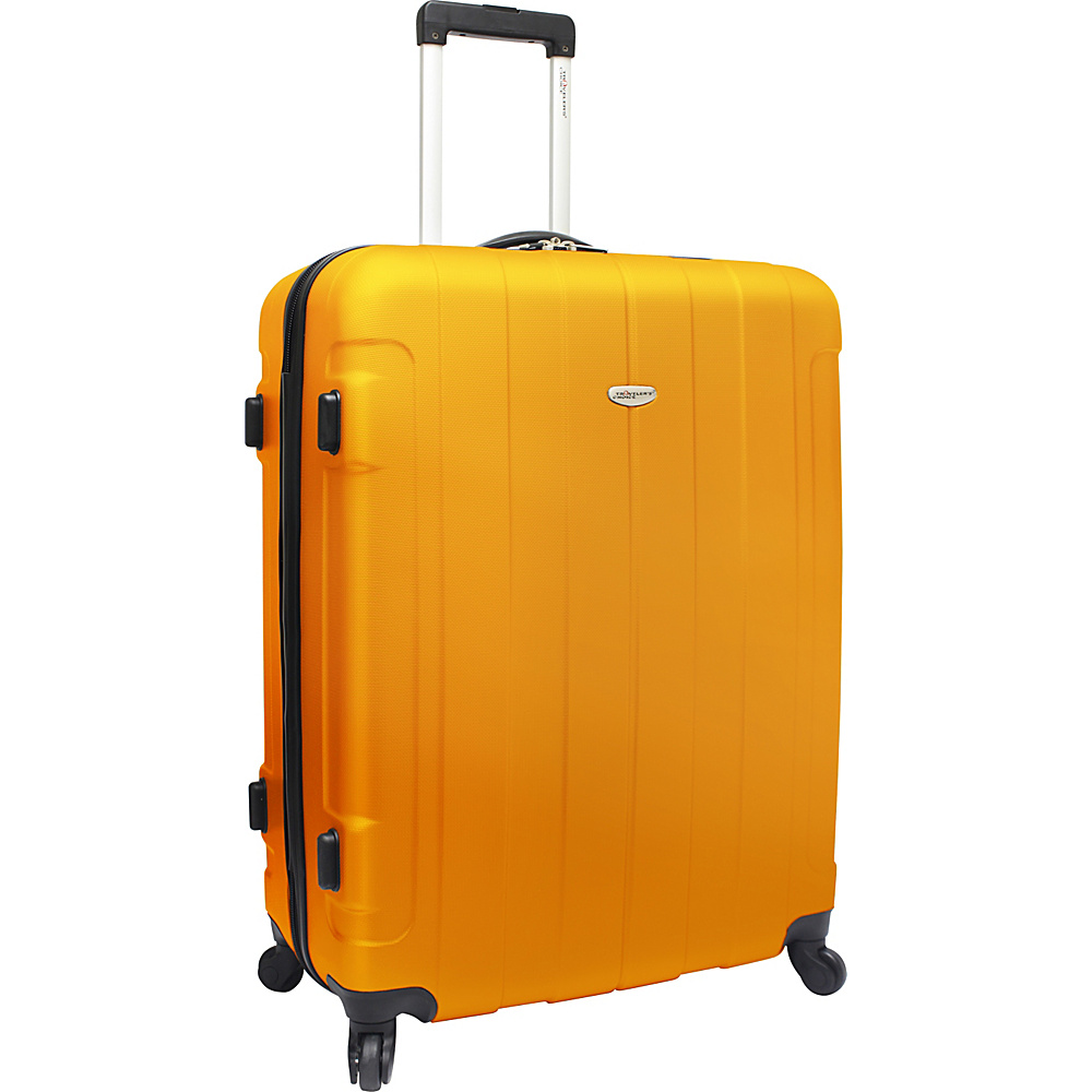 Traveler s Choice Rome 29 in. Hardshell Spinner Suitcase Orange Traveler s Choice Hardside Checked