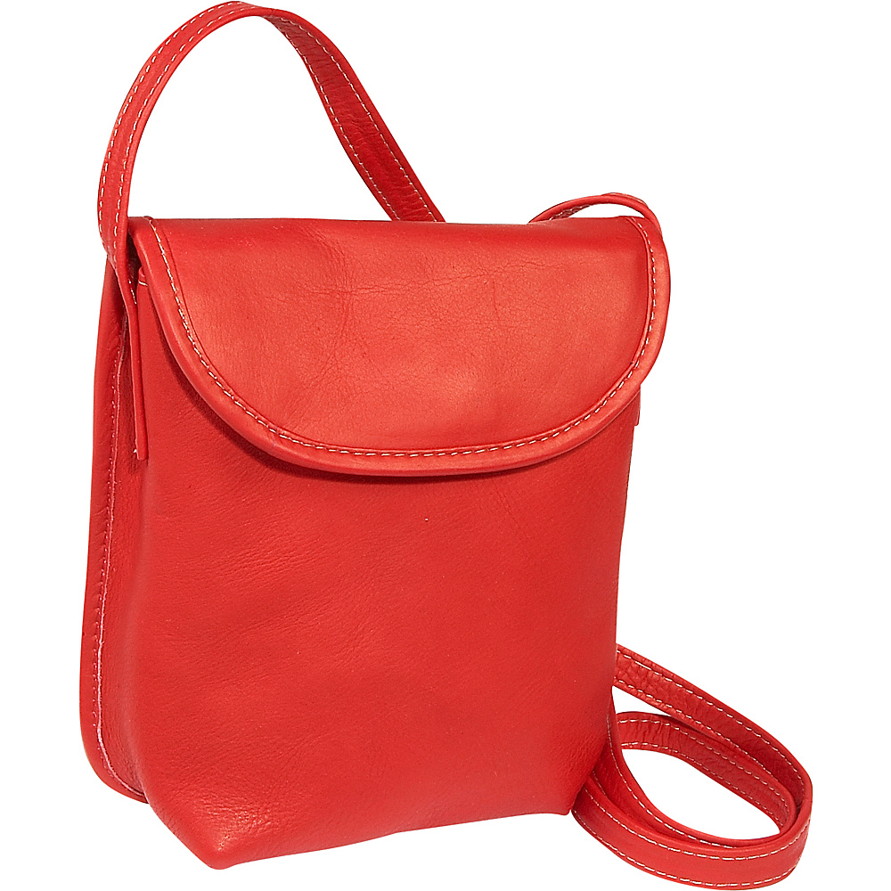 Le Donne Leather Magnetic Flap Mini Red