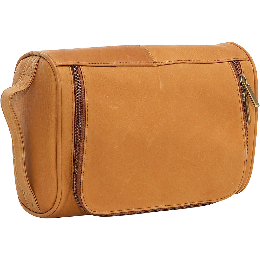 Le Donne Leather Toilietry Bag Tan