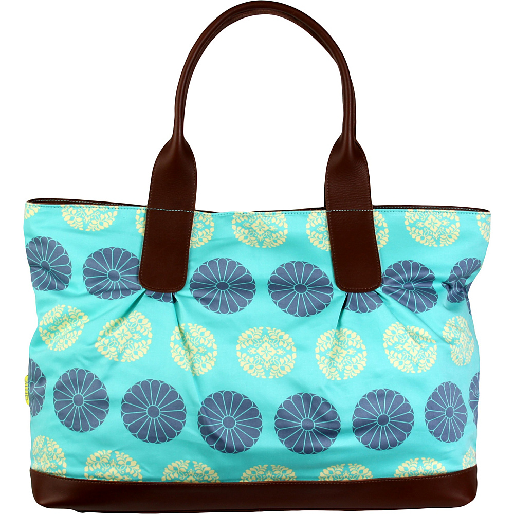 Amy Butler for Kalencom Abina Tote Pressed Flowers Mint Amy Butler for Kalencom Fabric Handbags