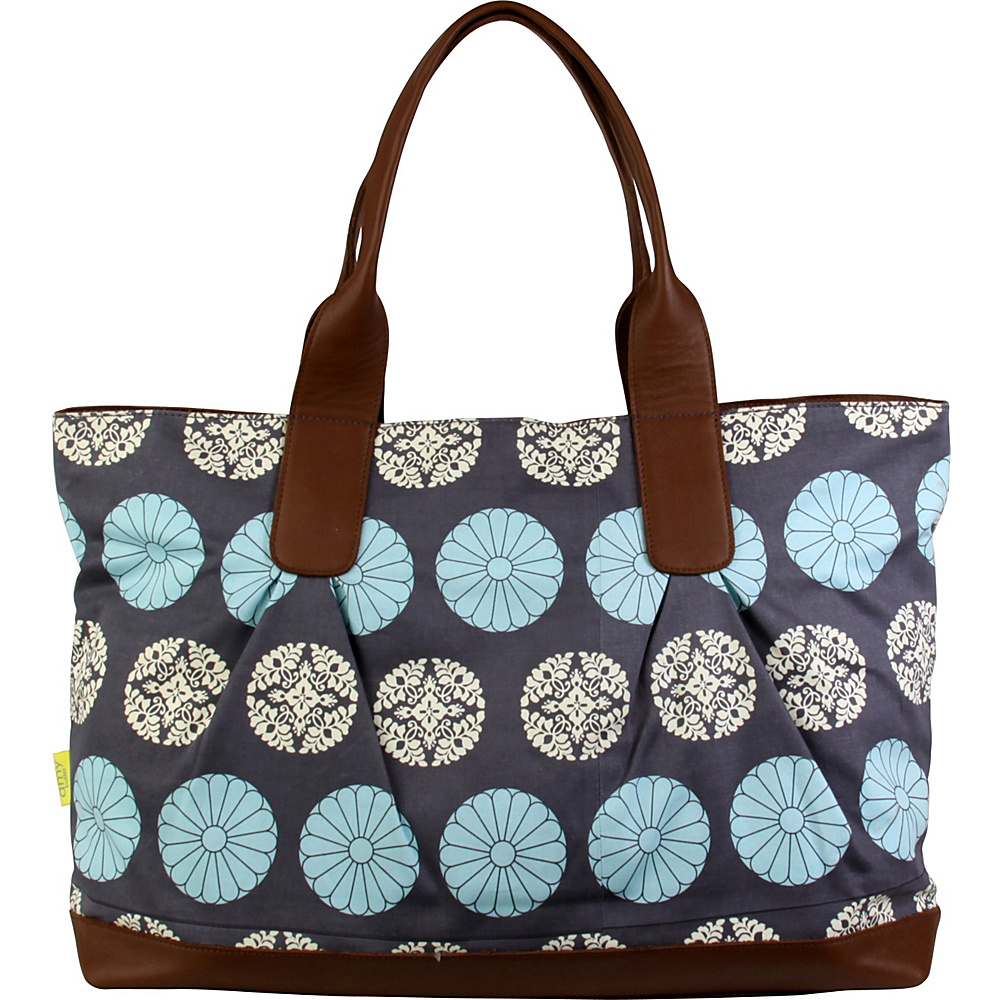 Amy Butler for Kalencom Abina Tote Pressed Flowers Sky - Amy Butler for Kalencom Fabric Handbags