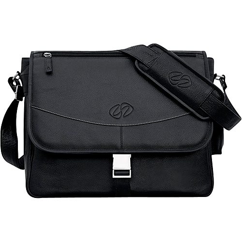 MacCase Premium Leather Small Shoulder Bag - Black