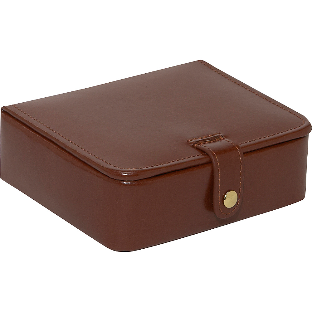 Budd Leather Leather Stud Ring Box Brown Budd Leather Business Accessories