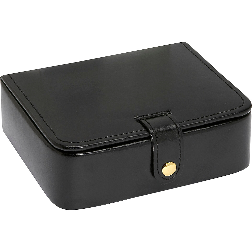 Budd Leather Leather Stud Ring Box Black Budd Leather Business Accessories