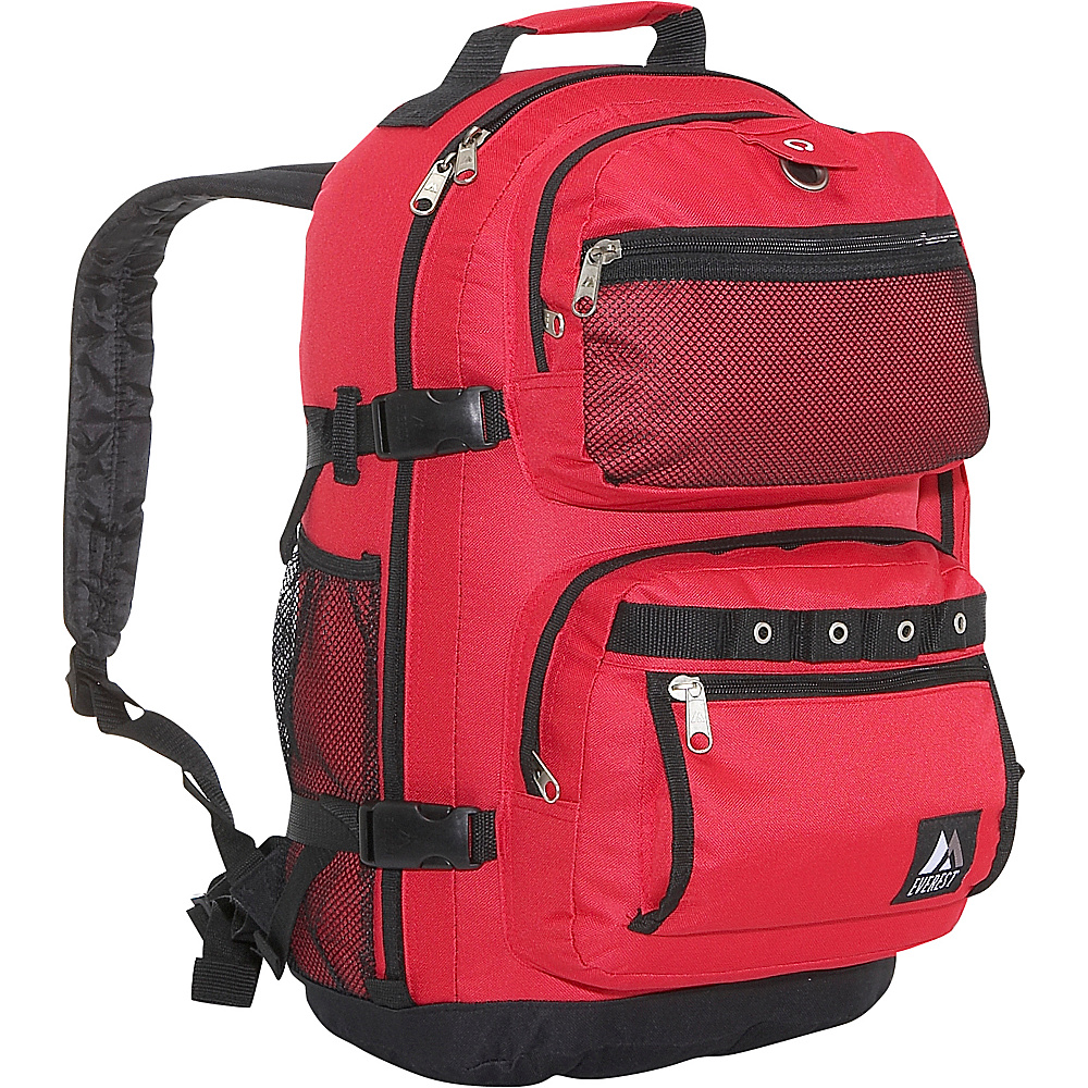 Everest Oversized Deluxe Backpack Red Black