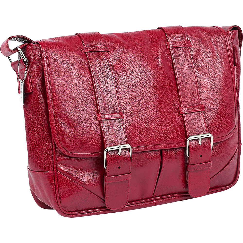 ClaireChase Sorrento Laptop Messenger Red