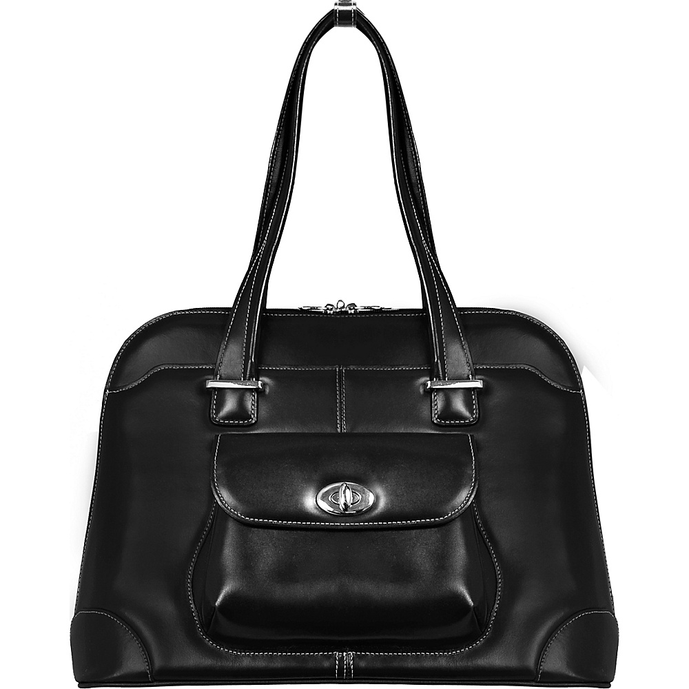 McKlein USA Avon 15 Ladies Leather Laptop Briefcase Black McKlein USA Women s Business Bags