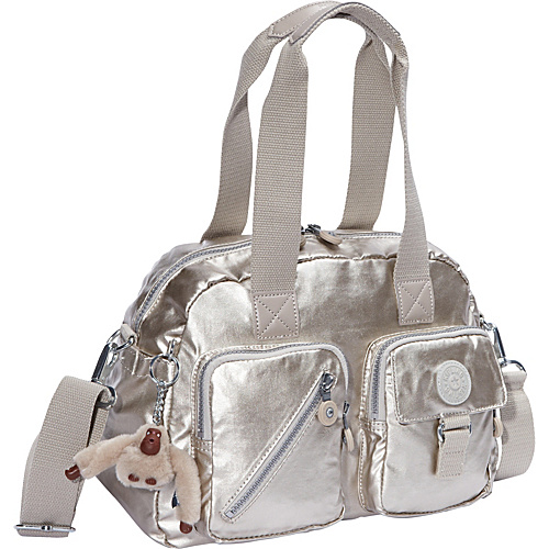 Kipling Defea Coated Silver Beige â€“ Kipling Fabric Handbags