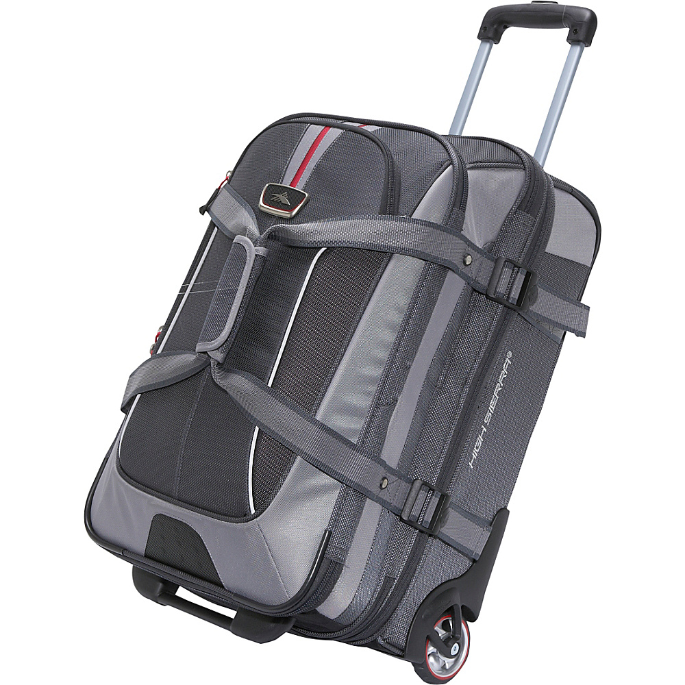 High Sierra AT6 Carry On Expandable Wheeled Duffel with