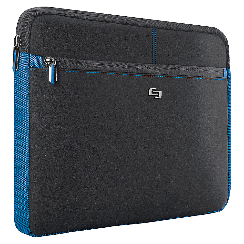 SOLO Tech 16 Laptop Sleeve Black with Blue Trim