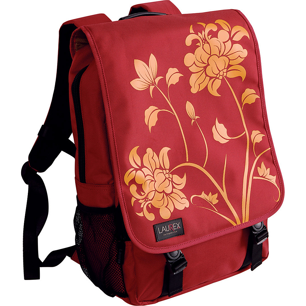 Laurex 15.6 Laptop Backpack Red Blossom