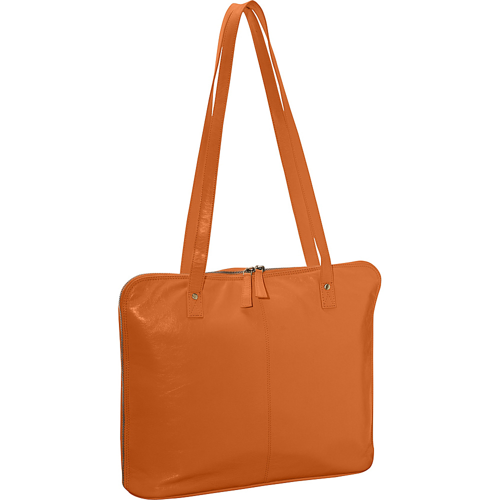 Latico Leathers Roslyn Shoulder Bag Orange Latico Leathers Leather Handbags