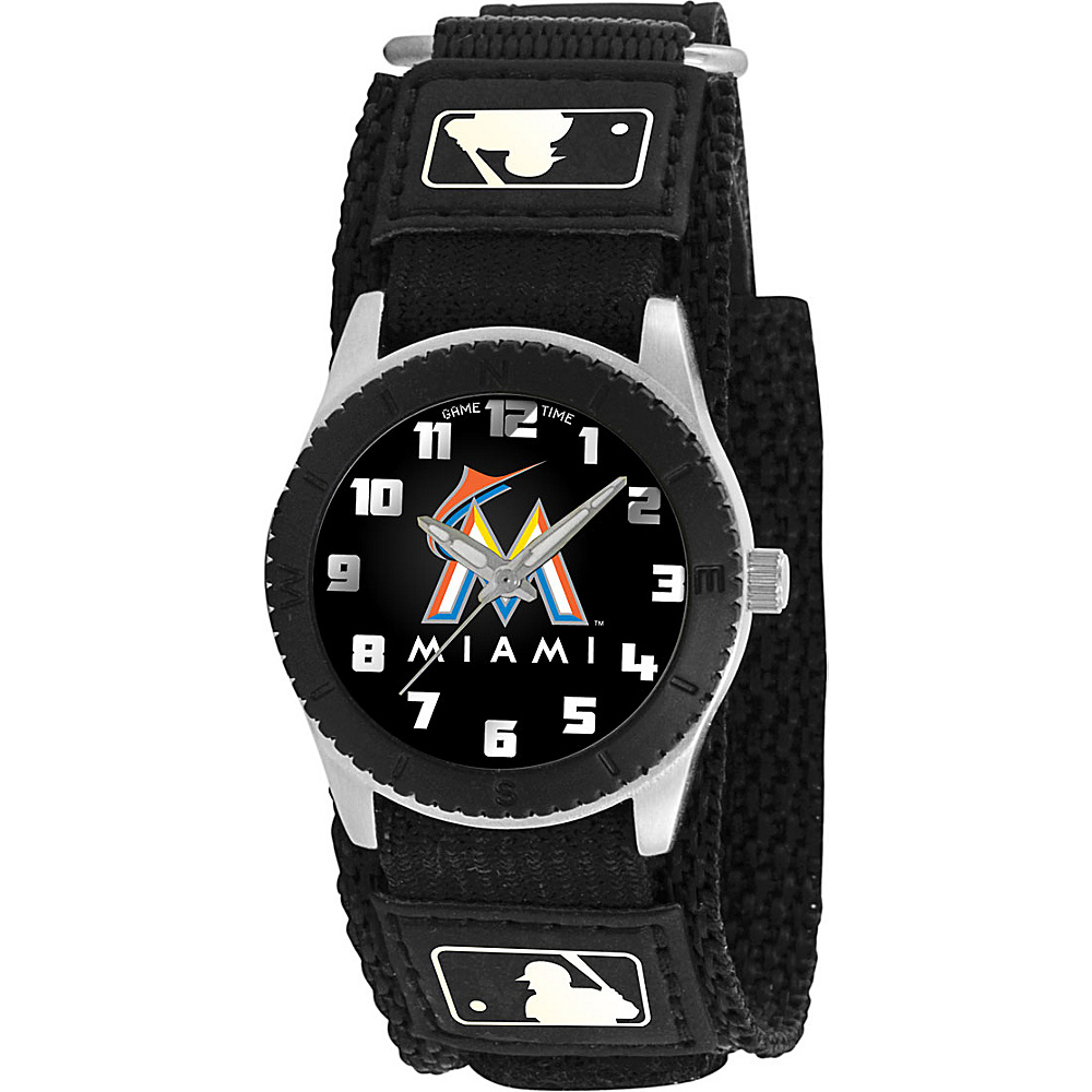 Game Time Rookie Black MLB Miami Marlins Game Time Watches