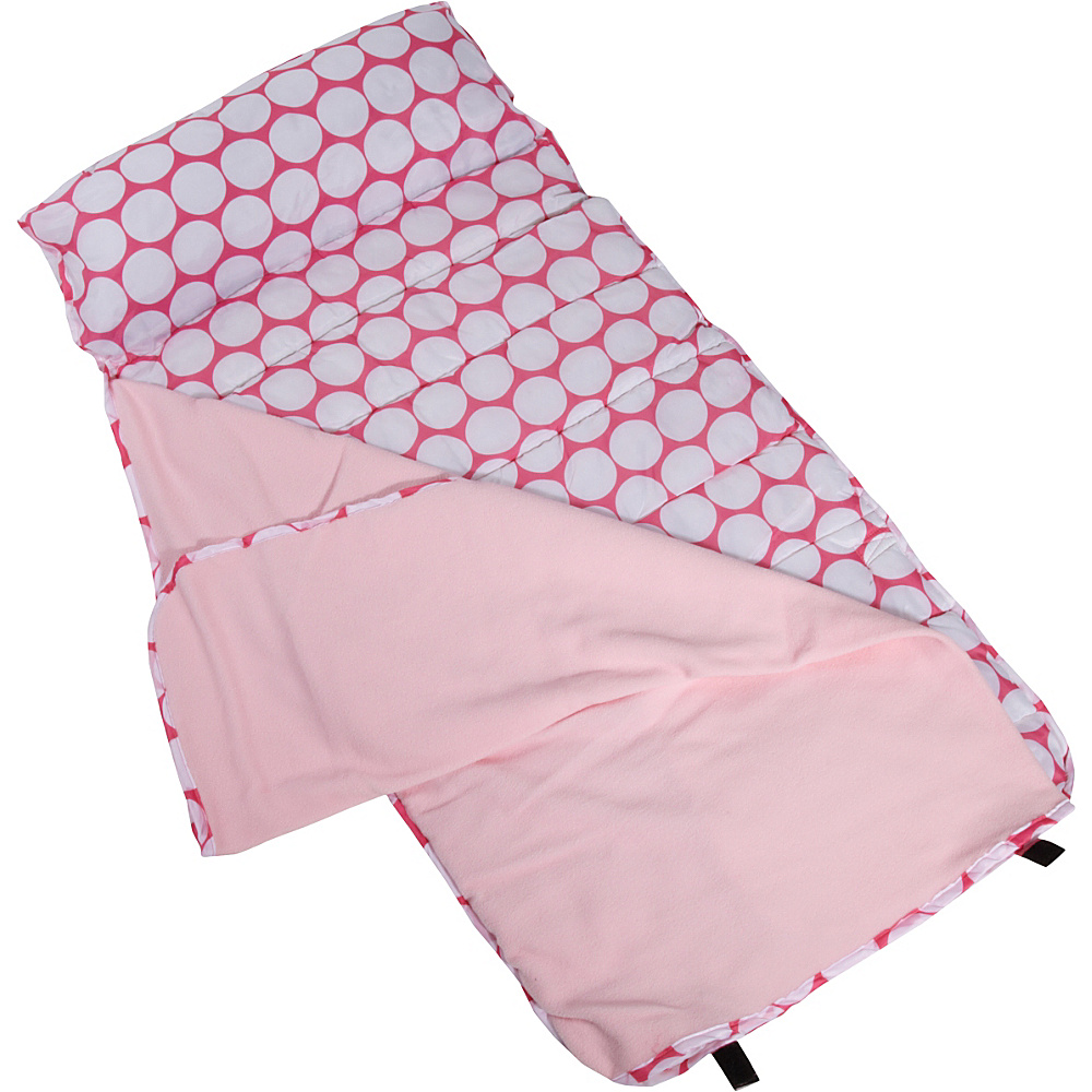 Wildkin Big Dot Pink White Easy Sleep Nap Mat Big Dot Pink White Wildkin Travel Pillows Blankets