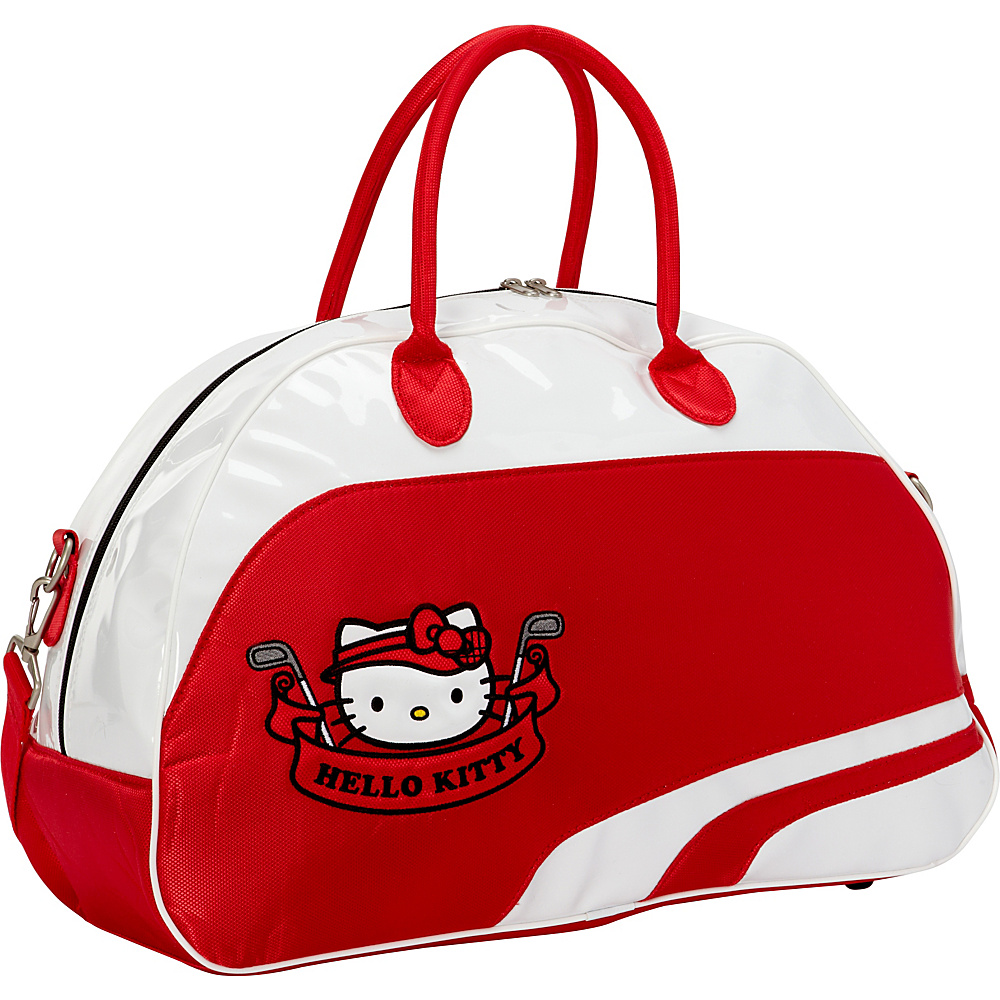 Hello Kitty Golf Hello Kitty Golf Mix Match Boston Bag Red White Hello Kitty Golf Gym Duffels