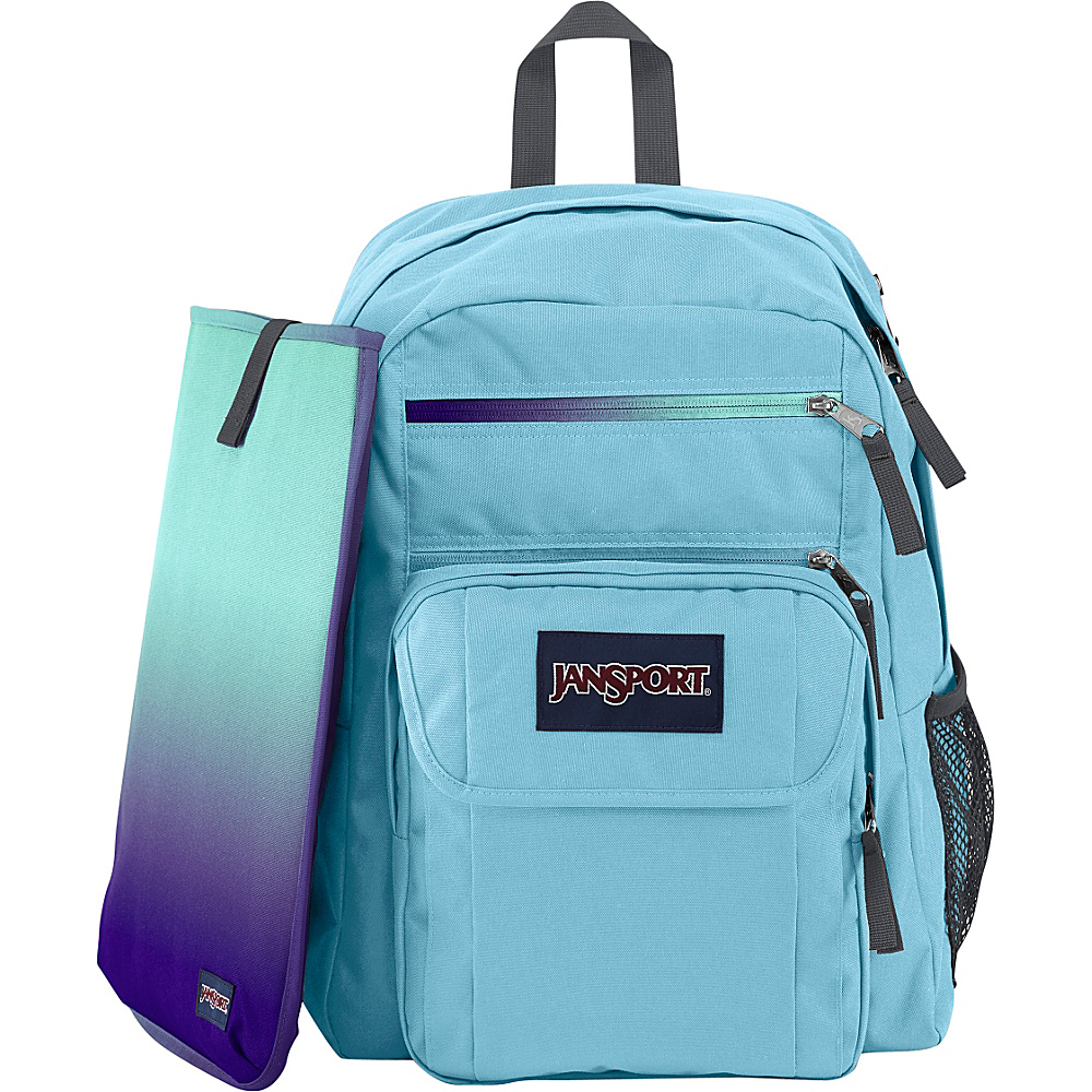 JanSport Digital Student Laptop Backpack Multi Ice Ice Baby JanSport Business Laptop Backpacks