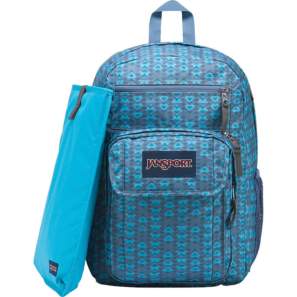 JanSport Digital Student Laptop Backpack Algiers Blue Running Stripe - JanSport Business & Laptop Backpacks