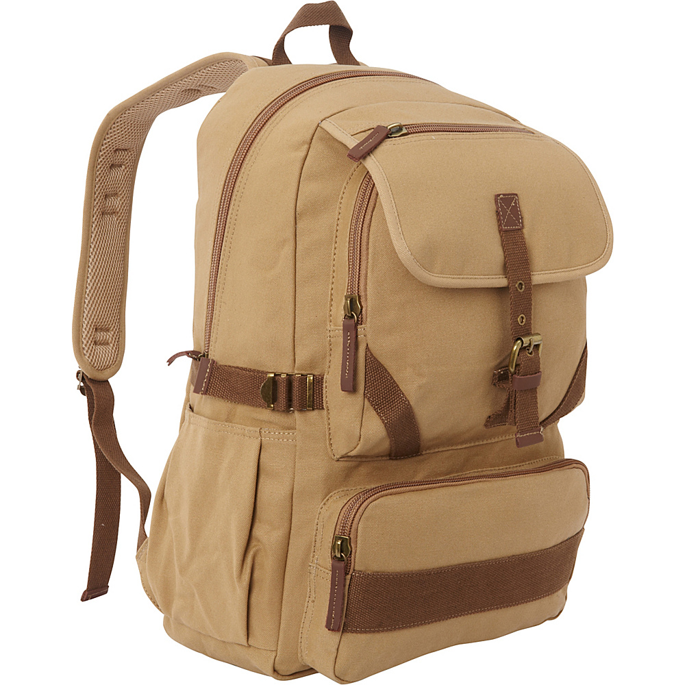 Vagabond Traveler Sport Canvas Backpack Khaki Vagabond Traveler Everyday Backpacks