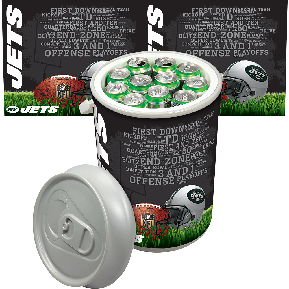 Picnic Time New York Jets Mega Can Cooler Abacus Print Picnic Time Travel Coolers