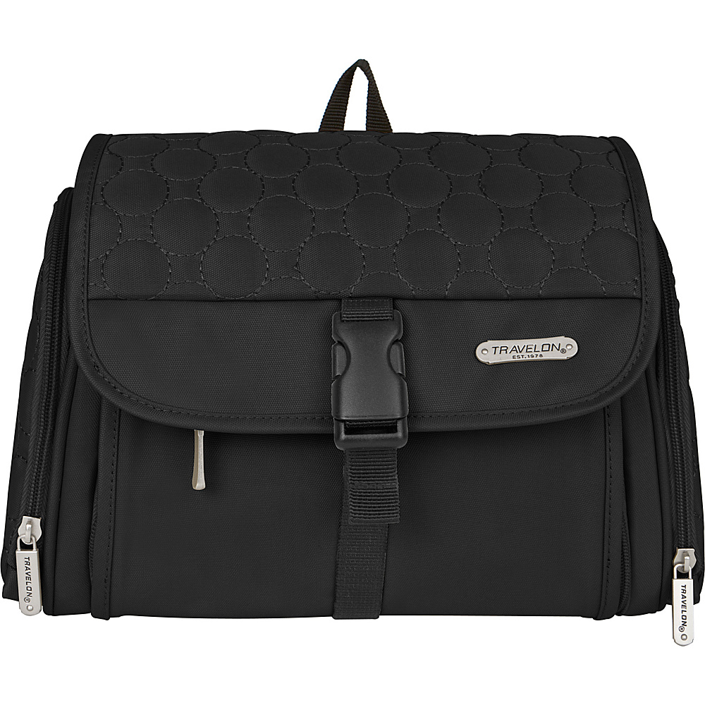 Travelon Hanging Toiletry Kit Quilted Black Quilted Travelon Toiletry Kits