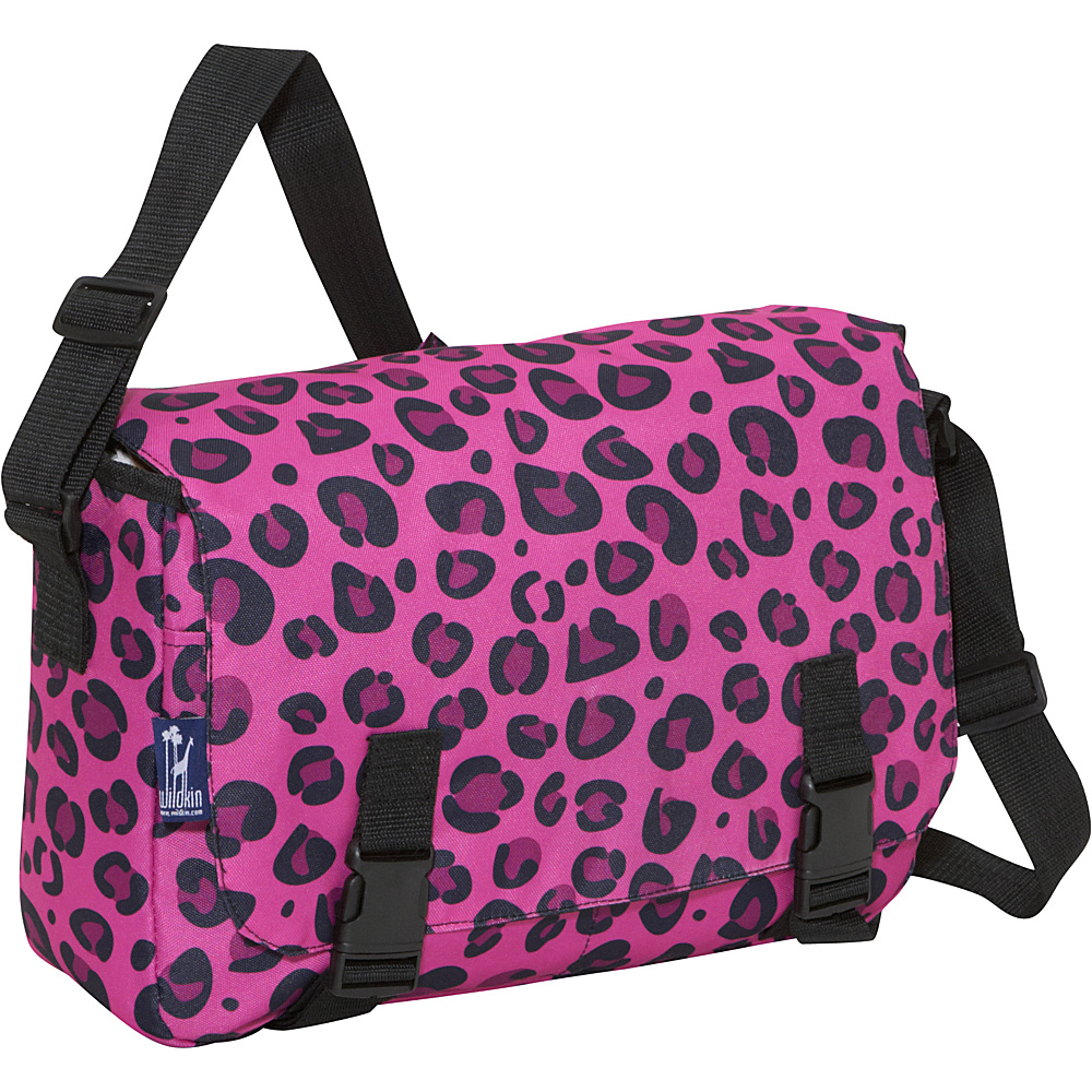 Wildkin Jumpstart Messenger Pink Leopard Wildkin Messenger Bags