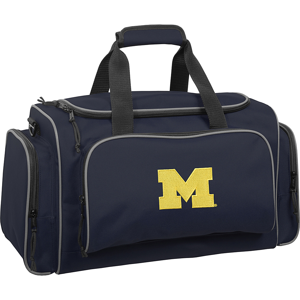 Wally Bags University of Michigan Wolverines 21 Collegiate Duffel Navy Wally Bags Rolling Duffels