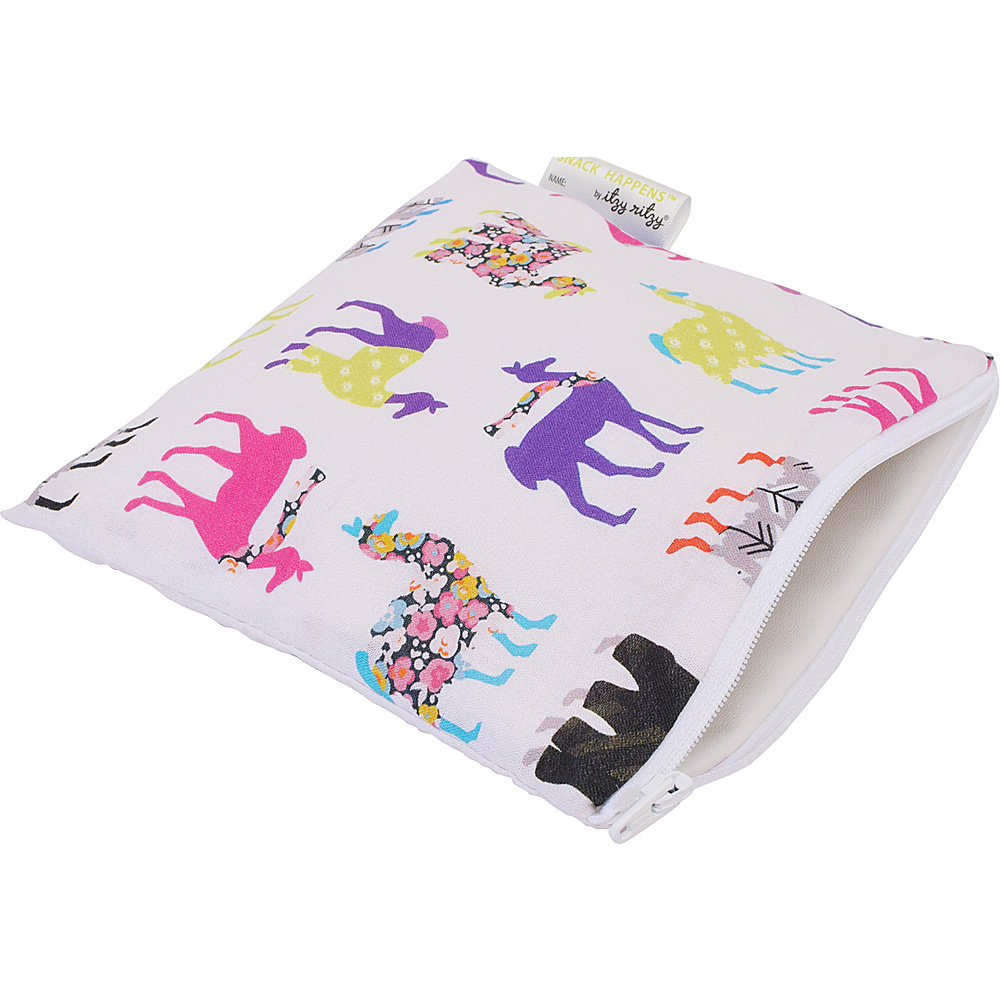 Itzy Ritzy Snack Happens Reusable Snack and Everything Bag Llama Glama Itzy Ritzy Diaper Bags Accessories